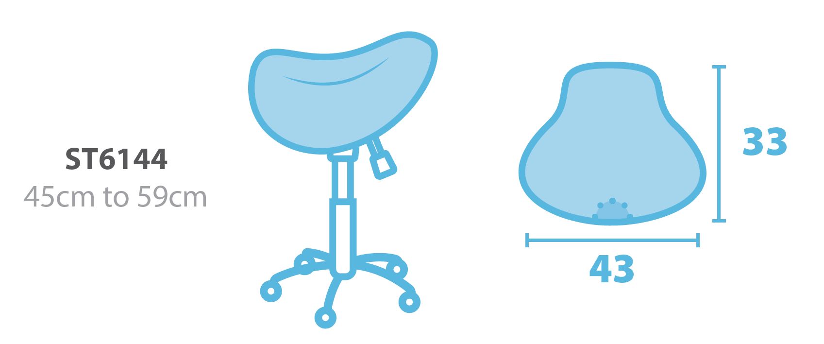 Economy Saddle Stool